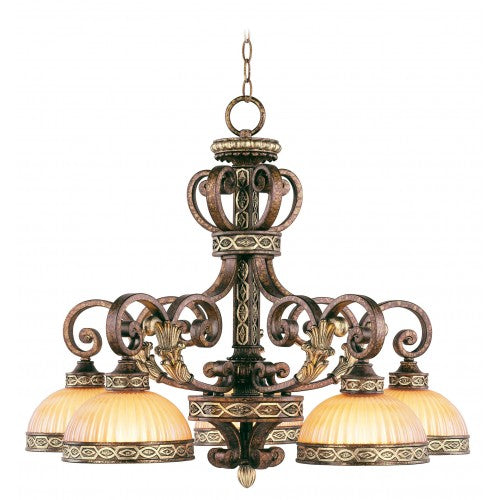 ##Antique Hardware## 5 Light Palacial Bronze Chandelier