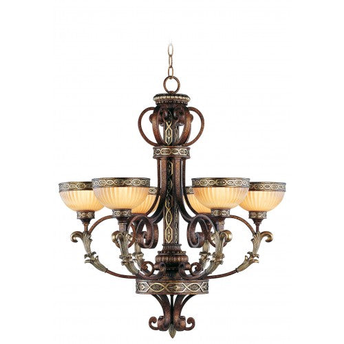 ##Antique Hardware## 6 Light Palacial Bronze Chandelier