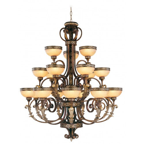 ##Antique Hardware## 18 Light Palacial Bronze Chandelier