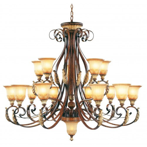 ##Antique Hardware## 16 Light Verona Bronze Chandelier