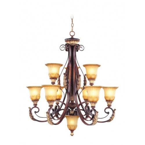 Antique Hardware 10 Light Verona Bronze Chandelier Chandelier