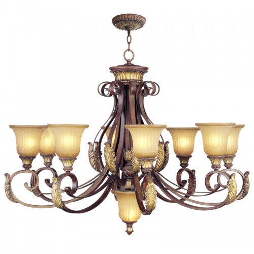 ##Antique Hardware## 9 Light Verona Bronze Chandelier