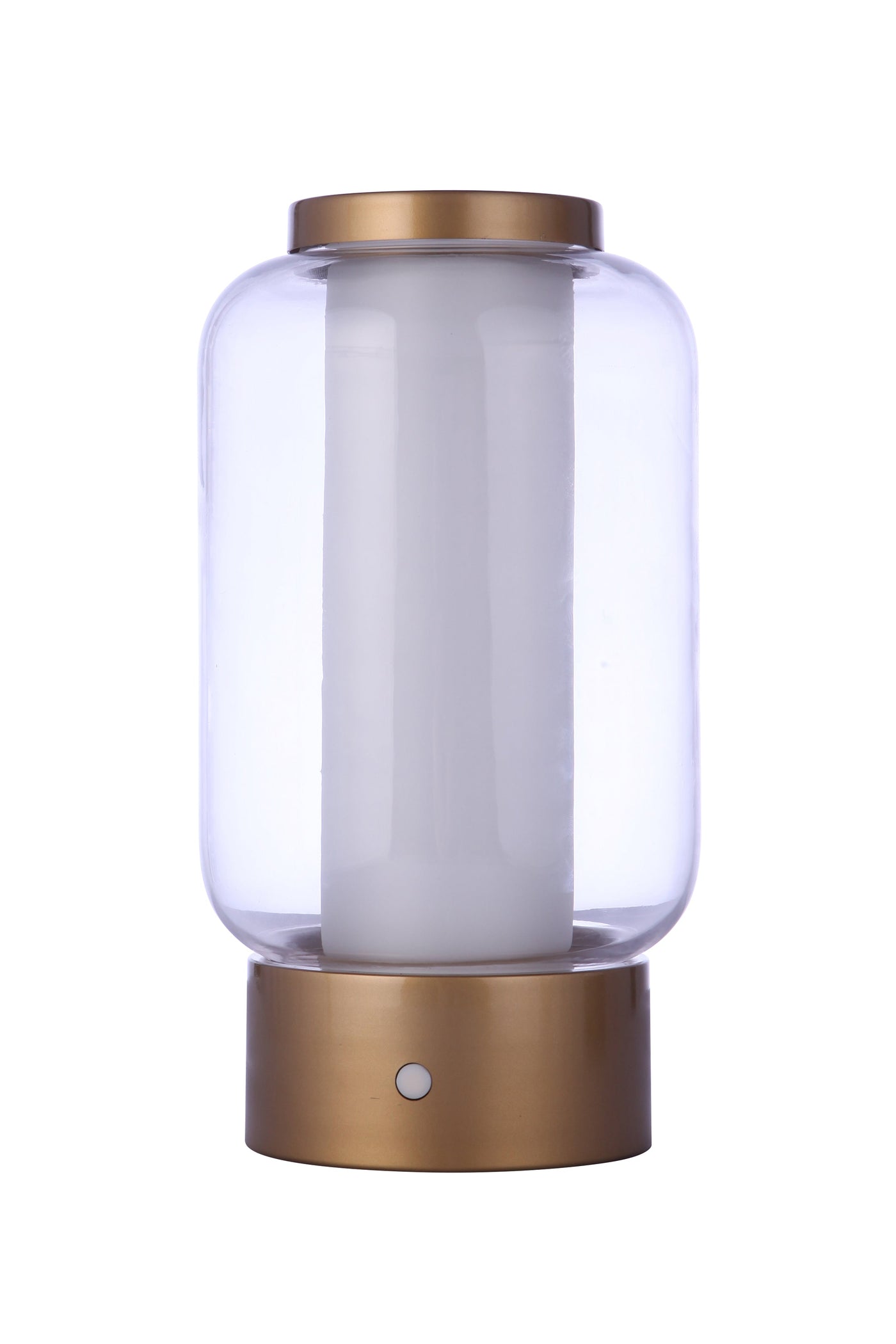 ##Antique Hardware## Outdoor Rechargeable Dimmable LED Portable Lamp w/ USB port in Satin Brass