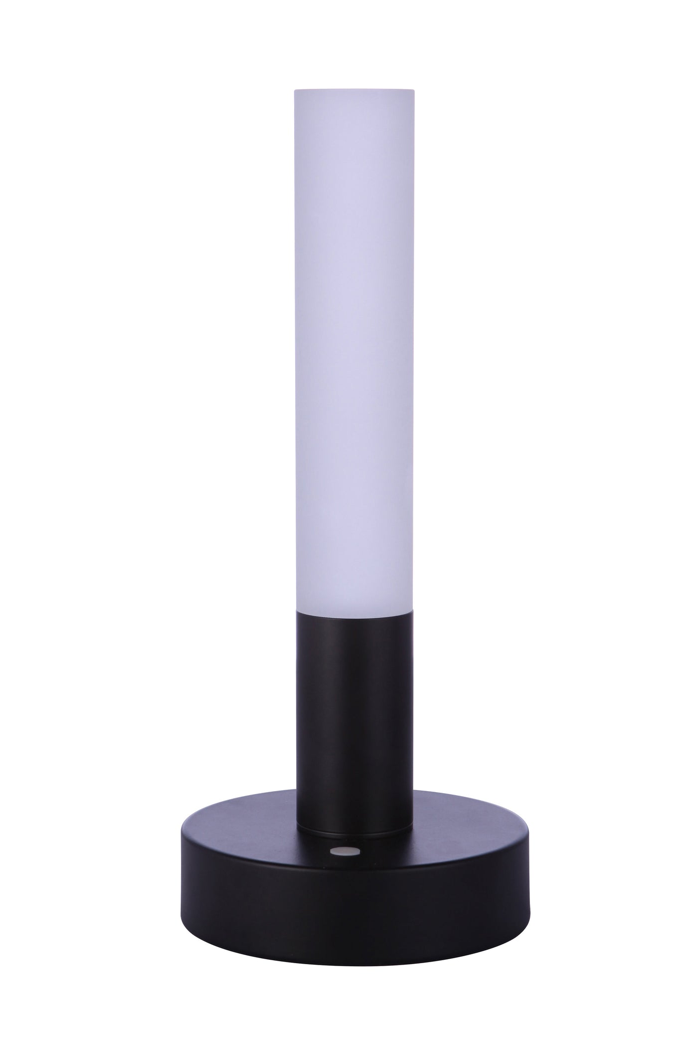 ##Antique Hardware## Indoor Rechargeable Dimmable LED Cylinder Portable Lamp in Flat Black