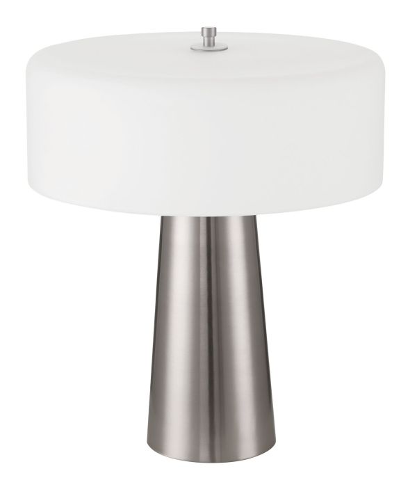 ##Antique Hardware## 1 Light LED Table Lamp in Brushed Polished Nickel