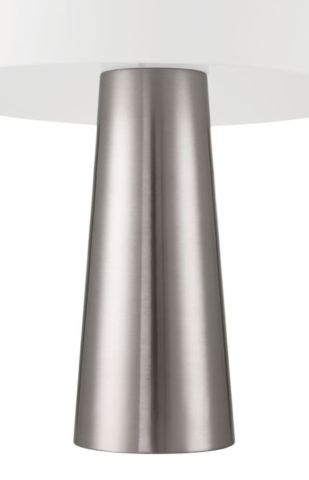 ##Antique Hardware## 1 Light LED Table Lamp in Brushed Polished Nickel