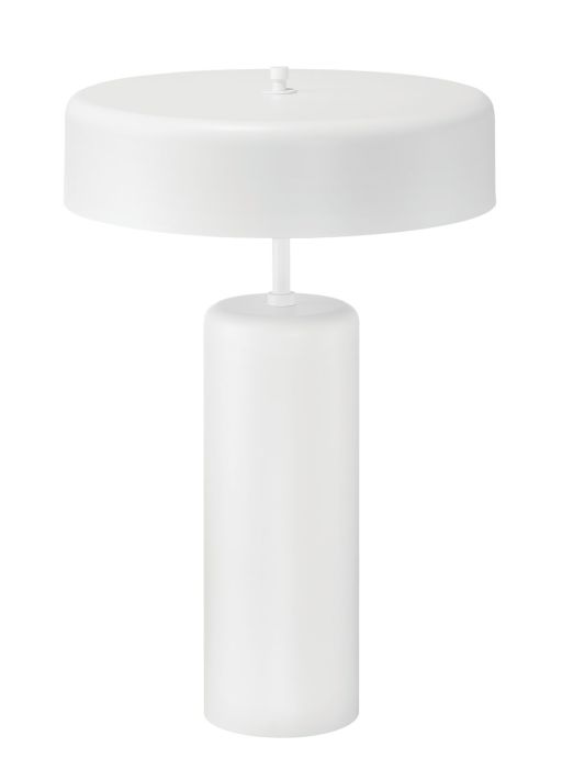 ##Antique Hardware## 3 Light Table Lamp in White