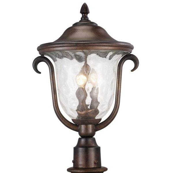 ##Antique Hardware## Santa Barbara Outdoor 3 Light Medium Post Mount Lantern