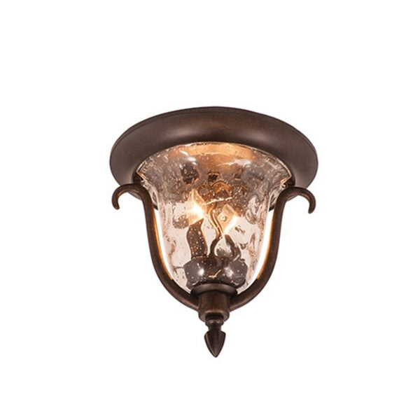 ##Antique Hardware## Santa Barbara Outdoor 2 Light Flush Mount