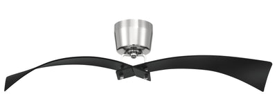 ##Antique Hardware## 52" Tern in Flat Black/Polished Nickel w/ Flat Black Blades