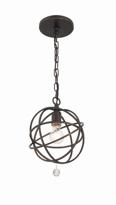 ##Antique Hardware## Solaris 1 Light English Bronze Mini Pendant