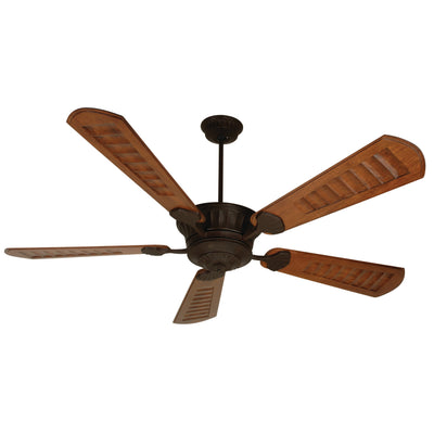 Antique Hardware 70" DC Epic in Oiled Bronze w/ Scalloped Walnut/Walnut Blades Ceiling Fan