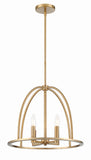 ##Antique Hardware## Abbott 4 Light Vibrant Gold Chandelier