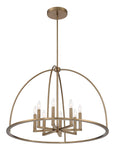 ##Antique Hardware## Abbott 8 Light Vibrant Gold Chandelier