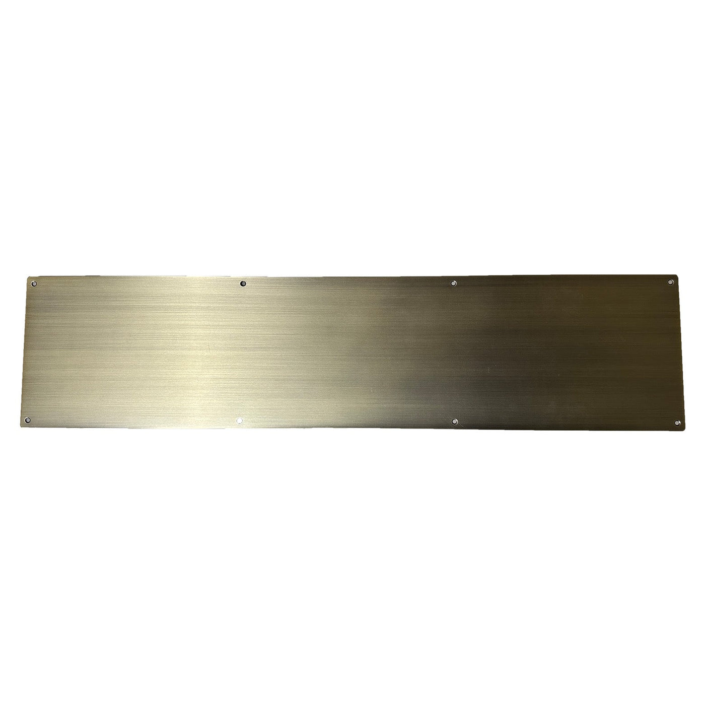 ##Antique Hardware## Open Box Sale Item 6 Inch x 34 Inch Stainless Steel Kick Plate (Antique Brass Finish)