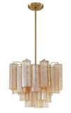 ##Antique Hardware## Addis 4 Light Aged Brass Chandelier