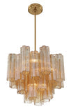 ##Antique Hardware## Addis 4 Light Aged Brass Chandelier