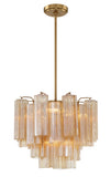 ##Antique Hardware## Addis 4 Light Aged Brass Chandelier