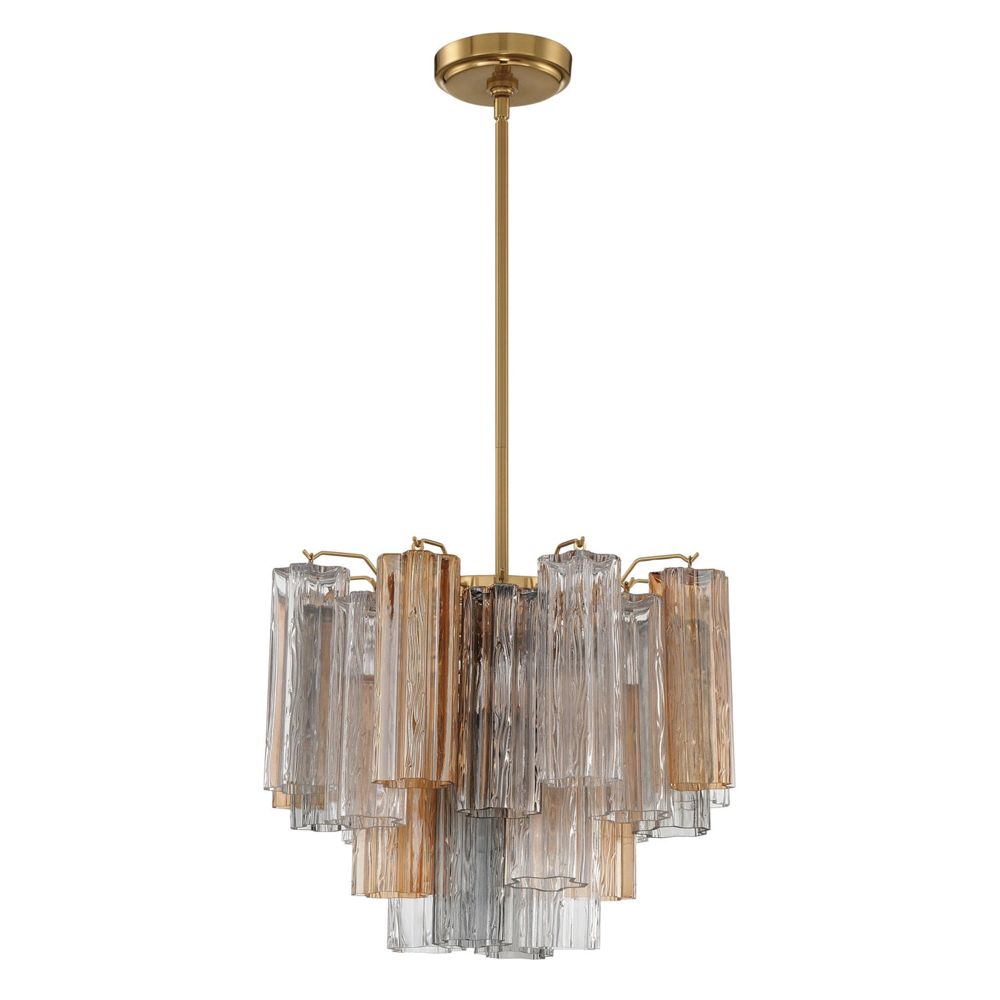 ##Antique Hardware## Addis 4 Light Aged Brass Chandelier