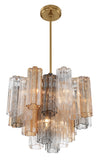 ##Antique Hardware## Addis 4 Light Aged Brass Chandelier