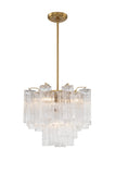 ##Antique Hardware## Addis 4 Light Aged Brass Chandelier