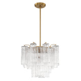 ##Antique Hardware## Addis 4 Light Aged Brass Chandelier