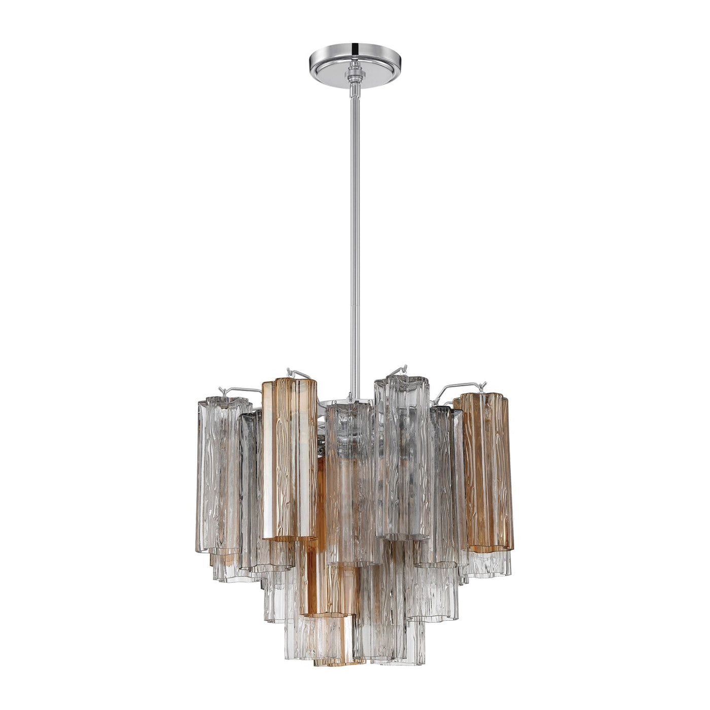 ##Antique Hardware## Addis 4 Light Polished Chrome Chandelier