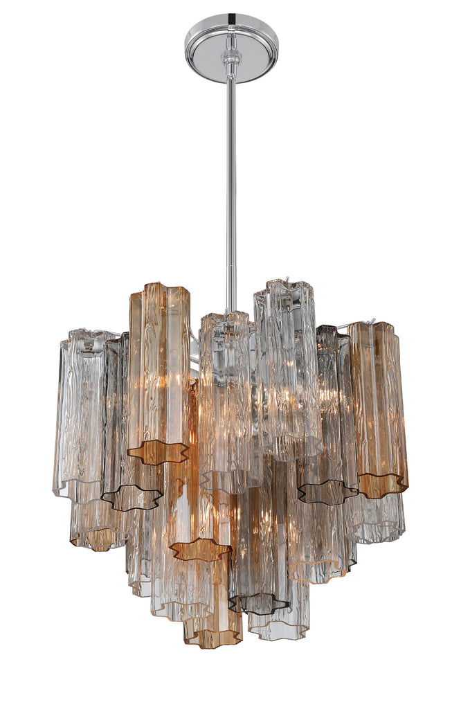 ##Antique Hardware## Addis 4 Light Polished Chrome Chandelier