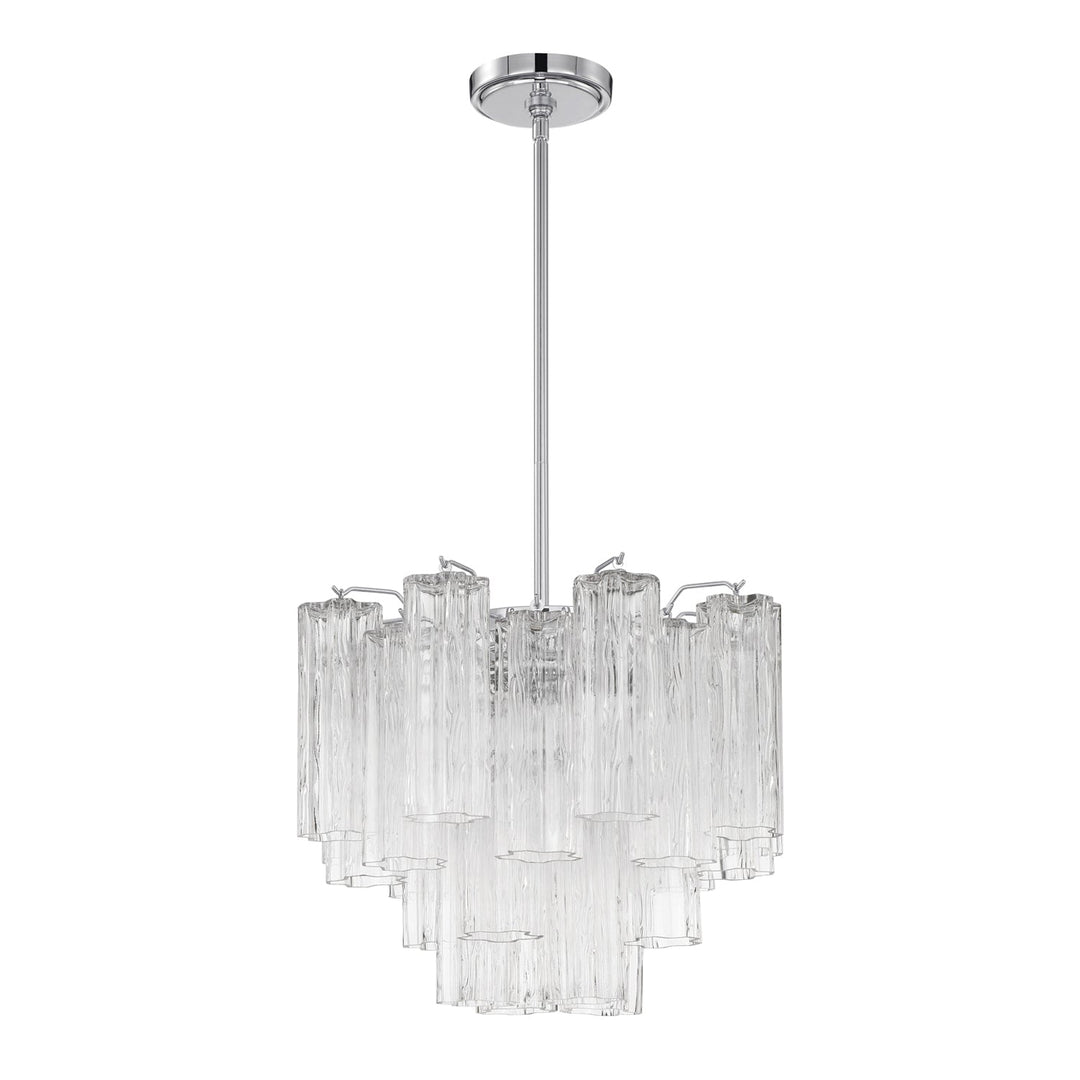 ##Antique Hardware## Addis 4 Light Polished Chrome Chandelier