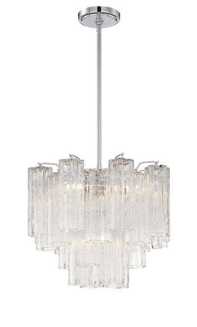 ##Antique Hardware## Addis 4 Light Polished Chrome Chandelier