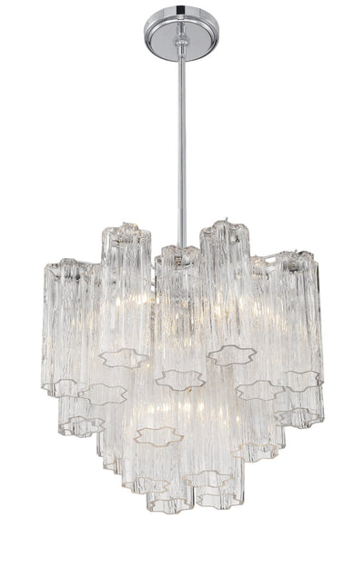 ##Antique Hardware## Addis 4 Light Polished Chrome Chandelier