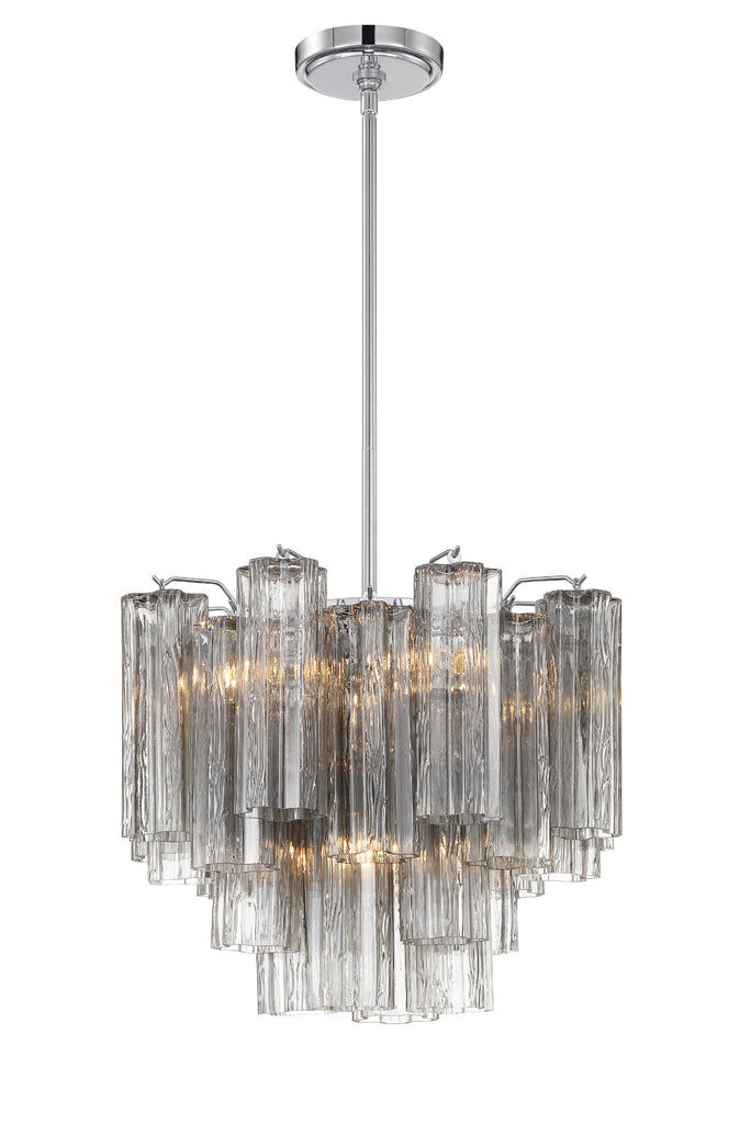 ##Antique Hardware## Addis 4 Light Polished Chrome Chandelier