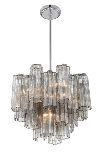 ##Antique Hardware## Addis 4 Light Polished Chrome Chandelier