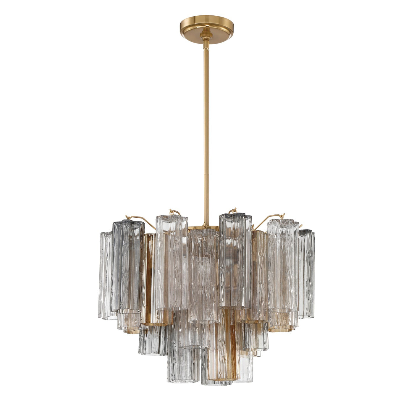 ##Antique Hardware## Addis 6 Light Aged Brass Chandelier