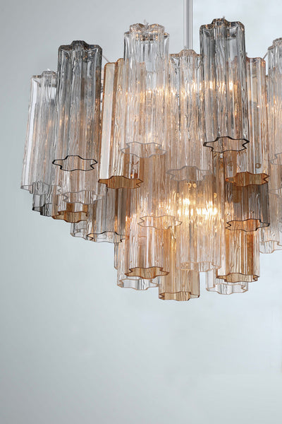 ##Antique Hardware## Addis 9 Light Polished Chrome Chandelier