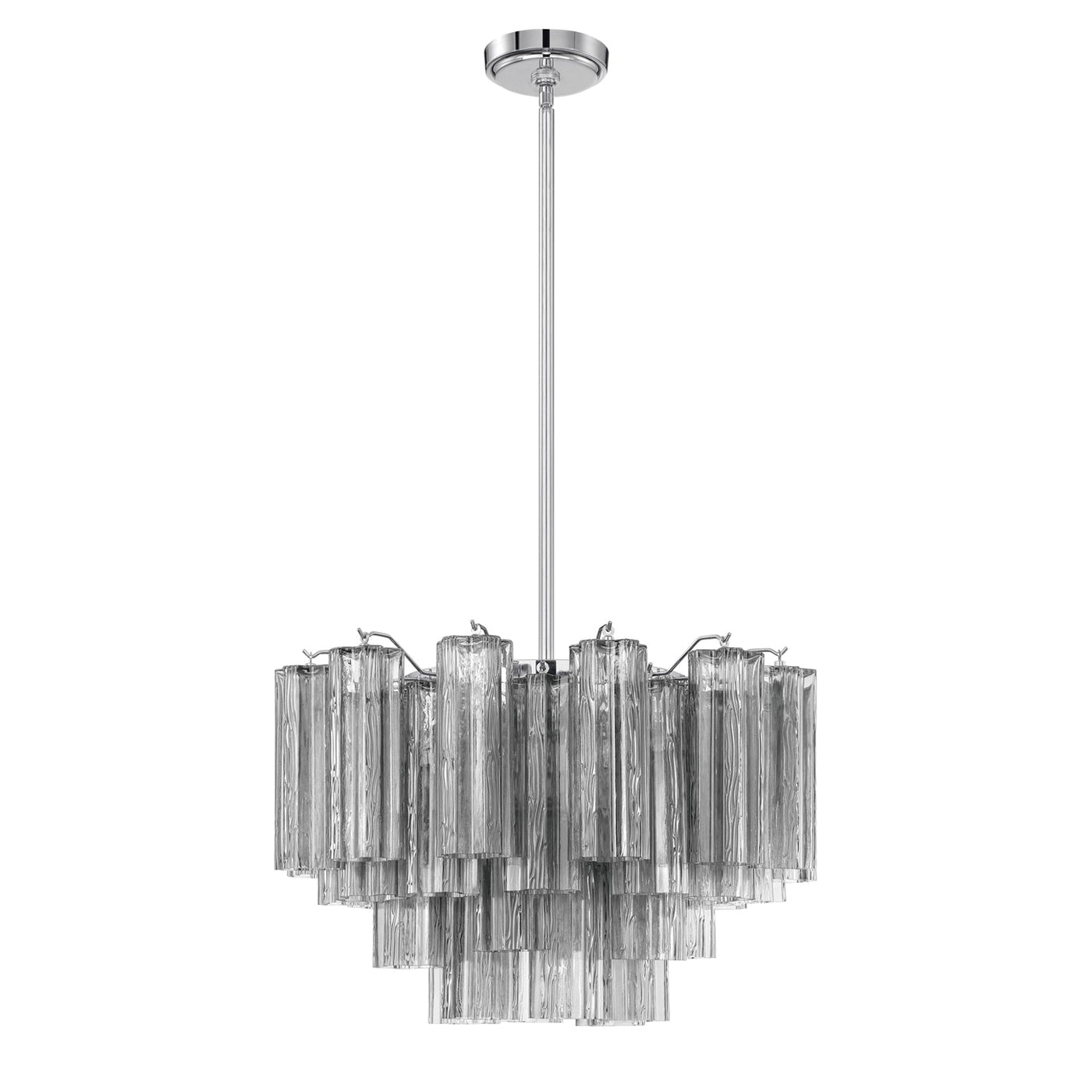 ##Antique Hardware## Addis 9 Light Polished Chrome Chandelier