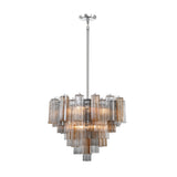 ##Antique Hardware## Addis 12 Light Polished Chrome Chandelier