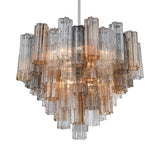 ##Antique Hardware## Addis 12 Light Polished Chrome Chandelier