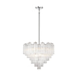 ##Antique Hardware## Addis 12 Light Polished Chrome Chandelier