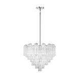 ##Antique Hardware## Addis 12 Light Polished Chrome Chandelier