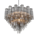 ##Antique Hardware## Addis 12 Light Polished Chrome Chandelier