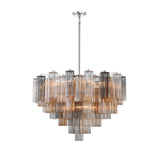 ##Antique Hardware## Addis 16 Light Polished Chrome Chandelier