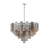 ##Antique Hardware## Addis 16 Light Polished Chrome Chandelier