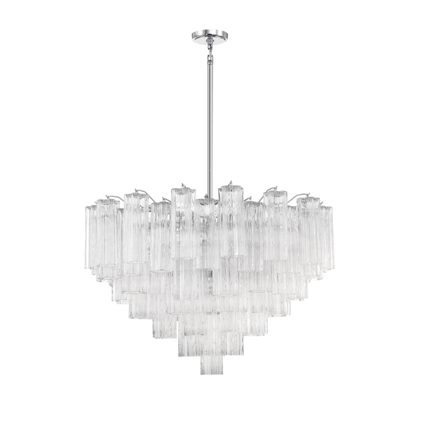 ##Antique Hardware## Addis 16 Light Polished Chrome Chandelier