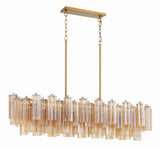 ##Antique Hardware## Addis 14 Light Aged Brass Chandelier