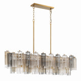 ##Antique Hardware## Addis 14 Light Aged Brass Chandelier