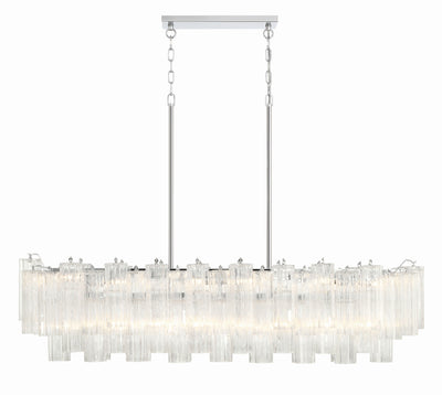 ##Antique Hardware## Addis 14 Light Polished Chrome Chandelier