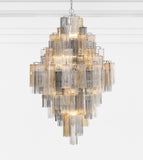 ##Antique Hardware## Addis 20 Light Polished Chrome Chandelier