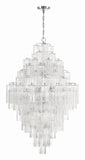 ##Antique Hardware## Addis 20 Light Polished Chrome Chandelier