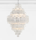 ##Antique Hardware## Addis 20 Light Polished Chrome Chandelier